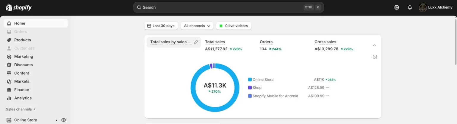 30 days Shopify Store SEO Result 1536x419 1