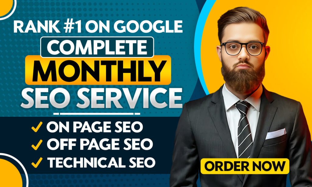 complete monthly seo service package on page off page technical audit local