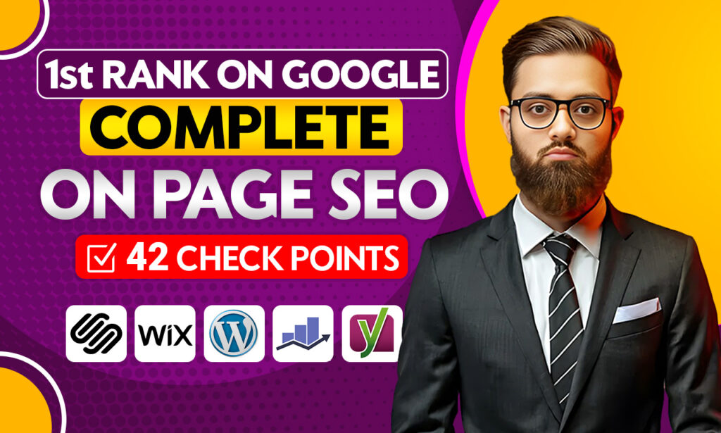 monthly wordpress wix squarespace shopify on page seo yoast rank math plugin complete service